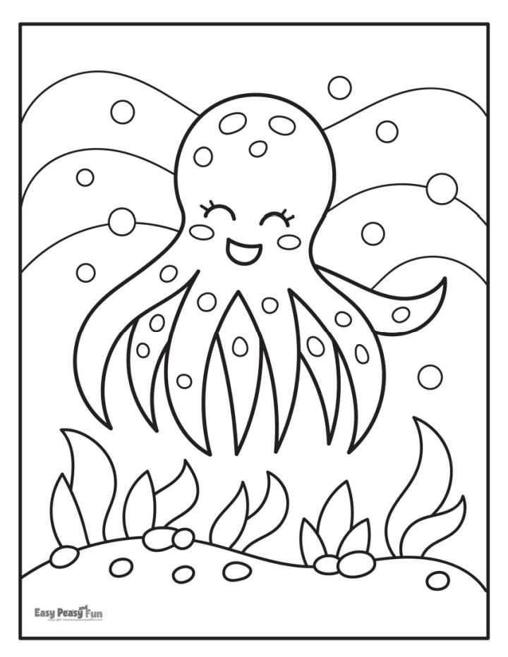 25 Free Octopus Coloring Pages for Kids and Adults