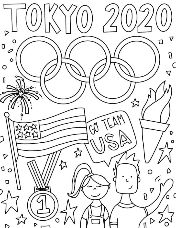 25 Free Olympic Coloring Pages for Kids and Adults