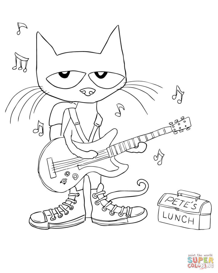 15 Free Pete the Cat Coloring Pages for Kids and Adults