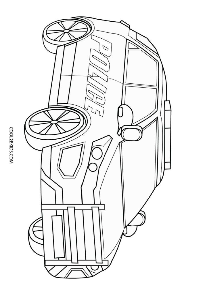 15 Free Police Car Coloring Pages for Kids and Adults