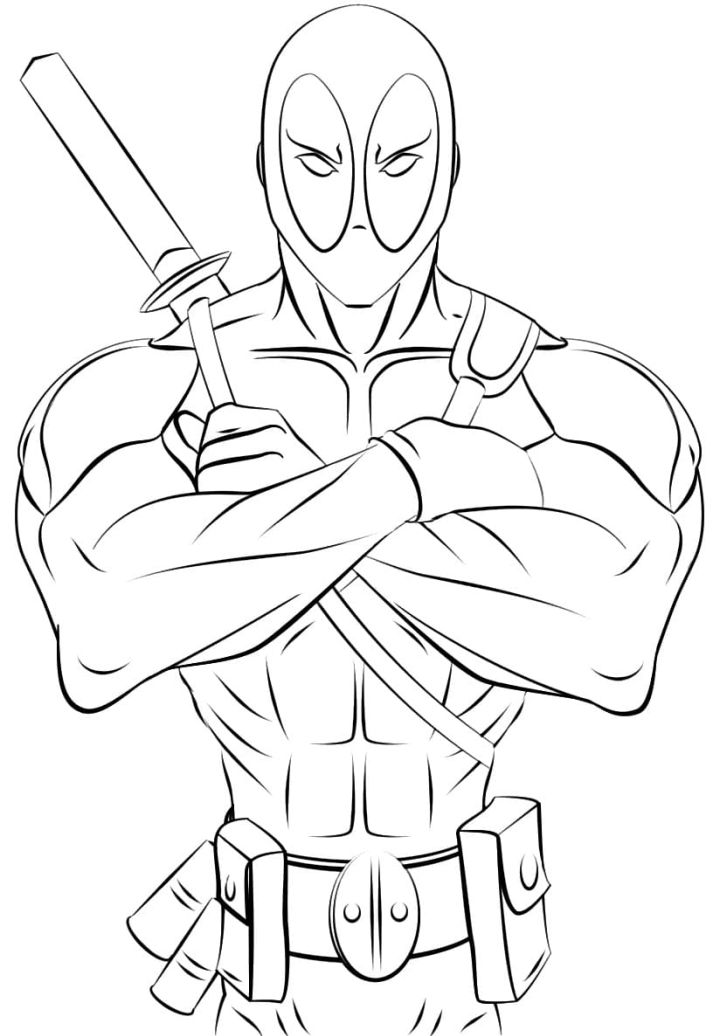 20 Free Deadpool Coloring Pages for Kids and Adults