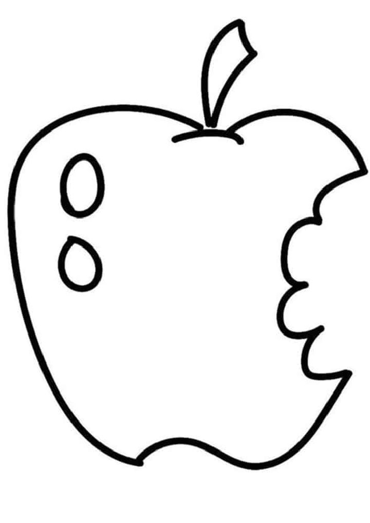 20 Free Apple Coloring Pages for Kids and Adults