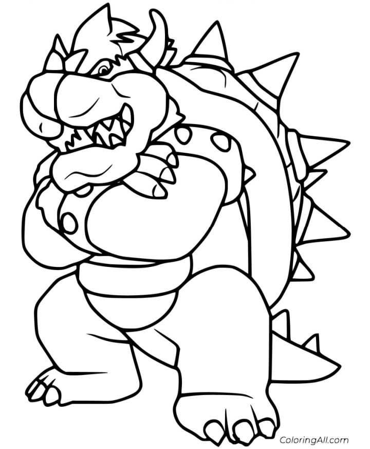 20 Free Bowser Coloring Pages for Kids and Adults