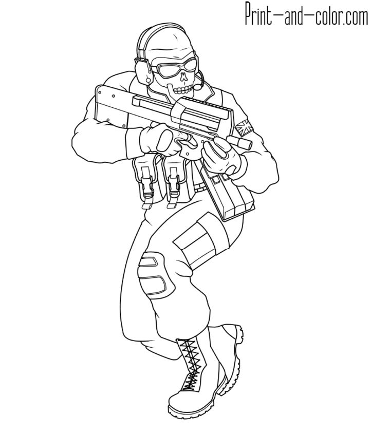 15 Free Call of Duty Coloring Pages for Kids and Adults