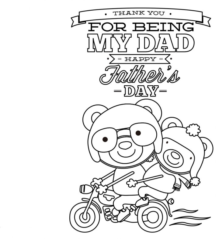 25 Free Father's Day Coloring Pages for Kids and Adults