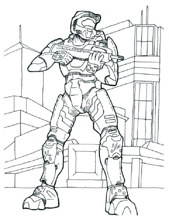 20 Free Halo Coloring Pages for Kids and Adults