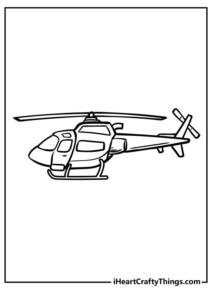 25 Free Helicopter Coloring Pages for Kids and Adults