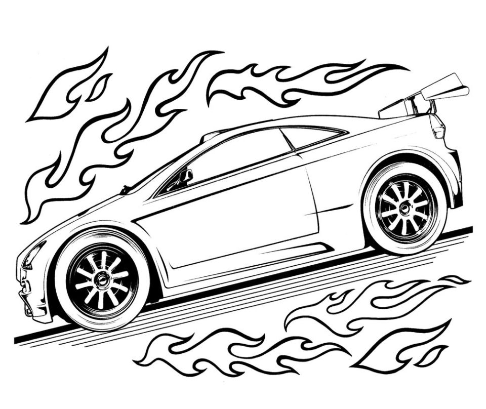 25 Free Hot Wheels Coloring Pages for Kids and Adults