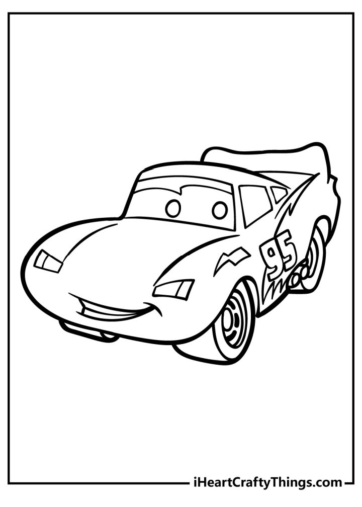 15 Free Lightning McQueen Coloring Pages for Kids and Adults