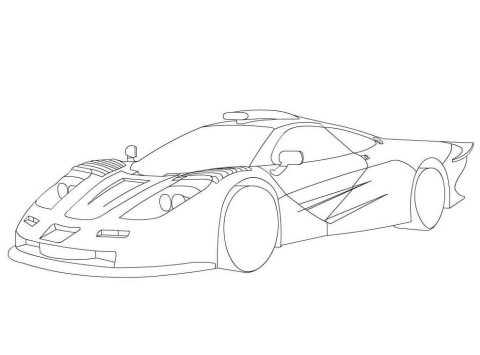 15 Free Sports Car Coloring Pages for Kids and Adults