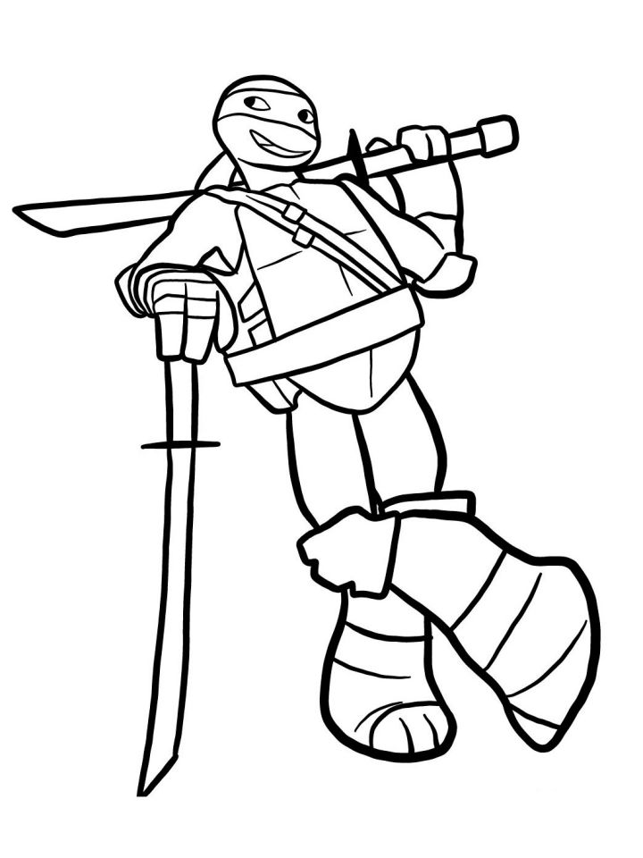 20 Free Ninja Turtle Coloring Pages for Kids and Adults