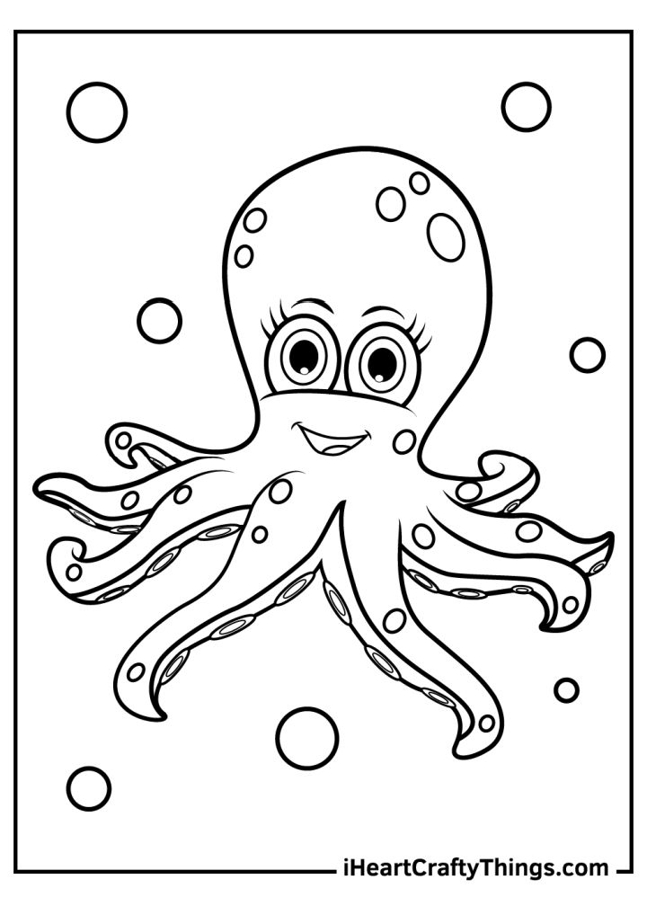 25 Free Octopus Coloring Pages for Kids and Adults