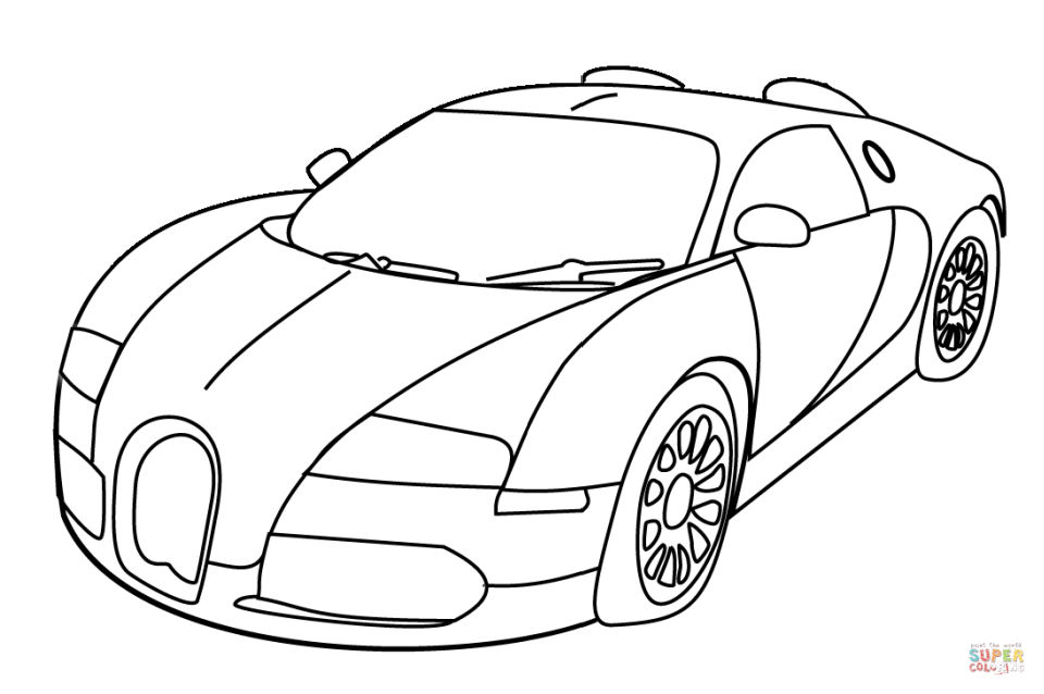 15 Free Sports Car Coloring Pages for Kids and Adults