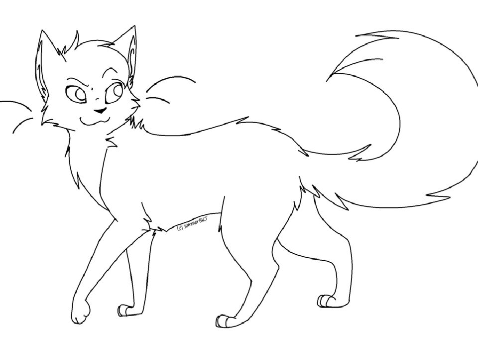 15 Free Warrior Cat Coloring Pages for Kids and Adults