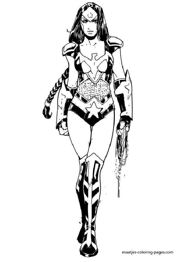 25 Free Wonder Woman Coloring Pages for Kids and Adults