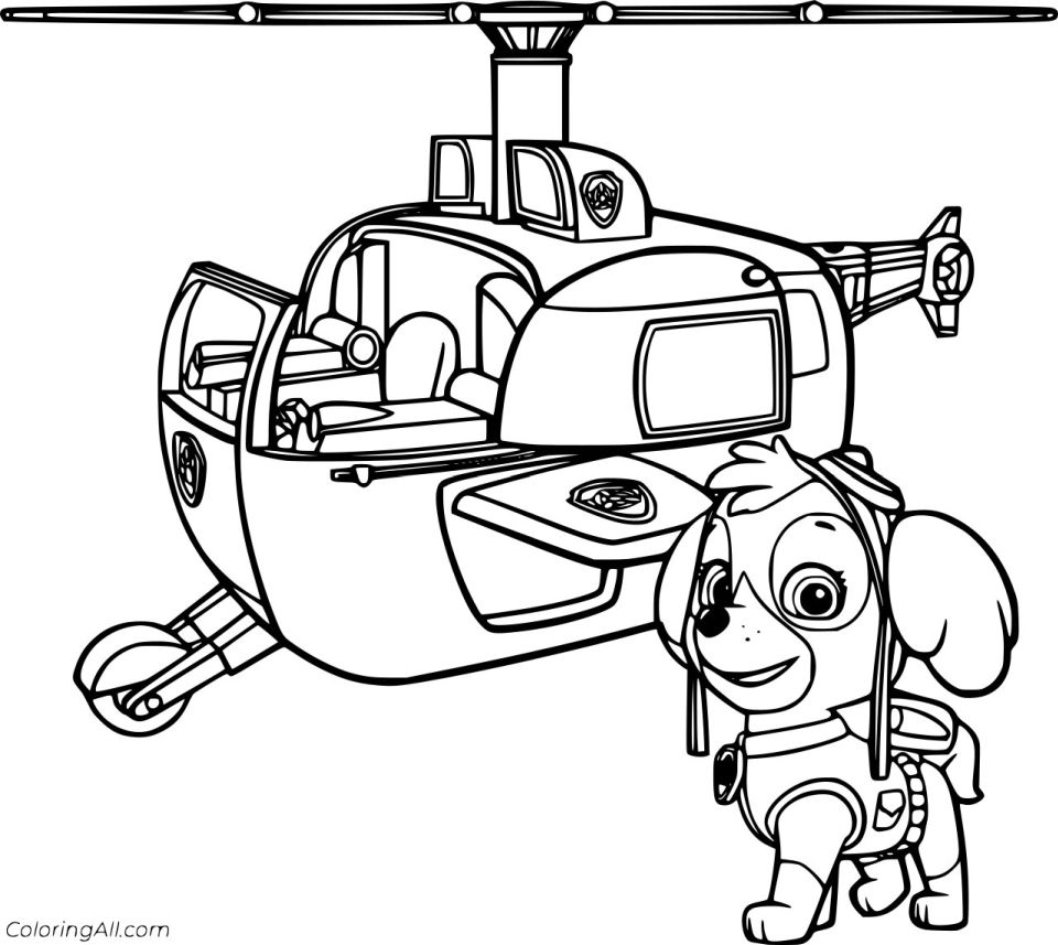 25 Free Helicopter Coloring Pages for Kids and Adults