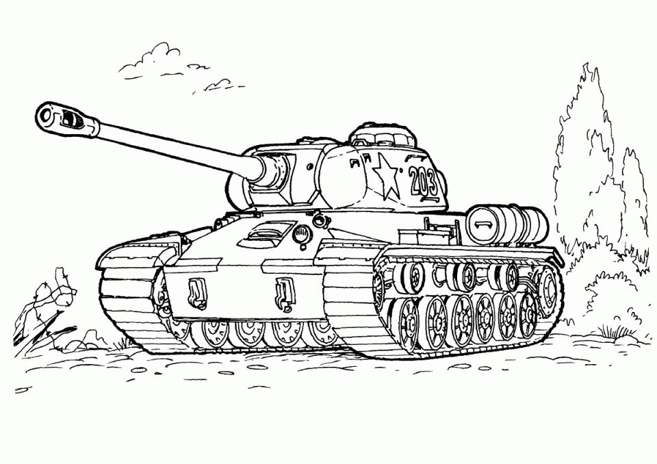15 Free Tank Coloring Pages for Kids and Adults - Blitsy