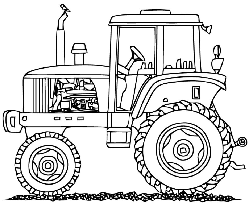 20 Free Tractor Coloring Pages for Kids and Adults - Blitsy