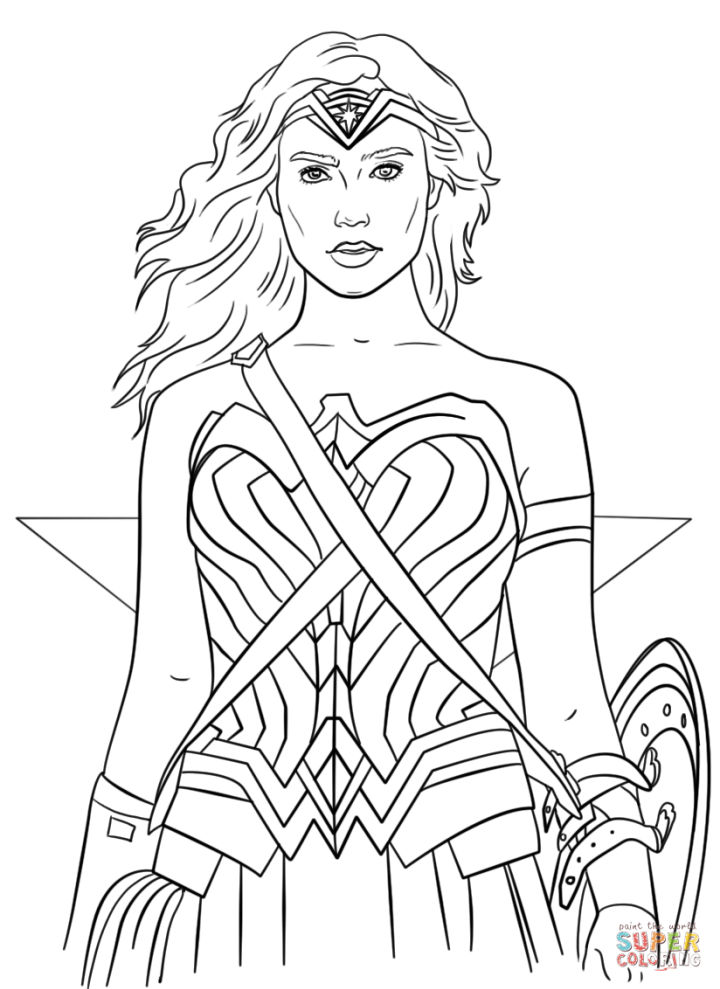 25 Free Wonder Woman Coloring Pages For Kids And Adults