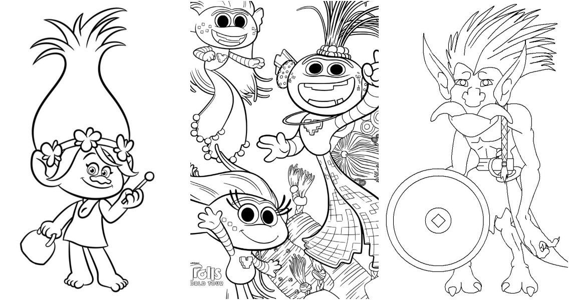 Pin by Coloring Fun on Trolls  Poppy coloring page, Cartoon coloring  pages, Disney coloring pages