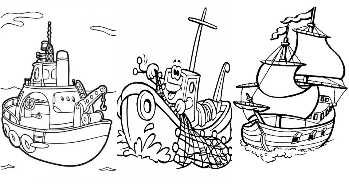 25 Free Boat Coloring Pages for Kids and Adults - Blitsy