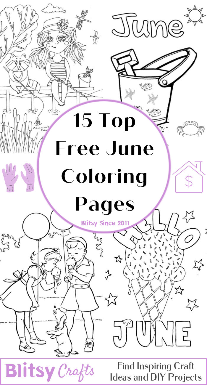 15 Free June Coloring Pages for Kids and Adults Blitsy