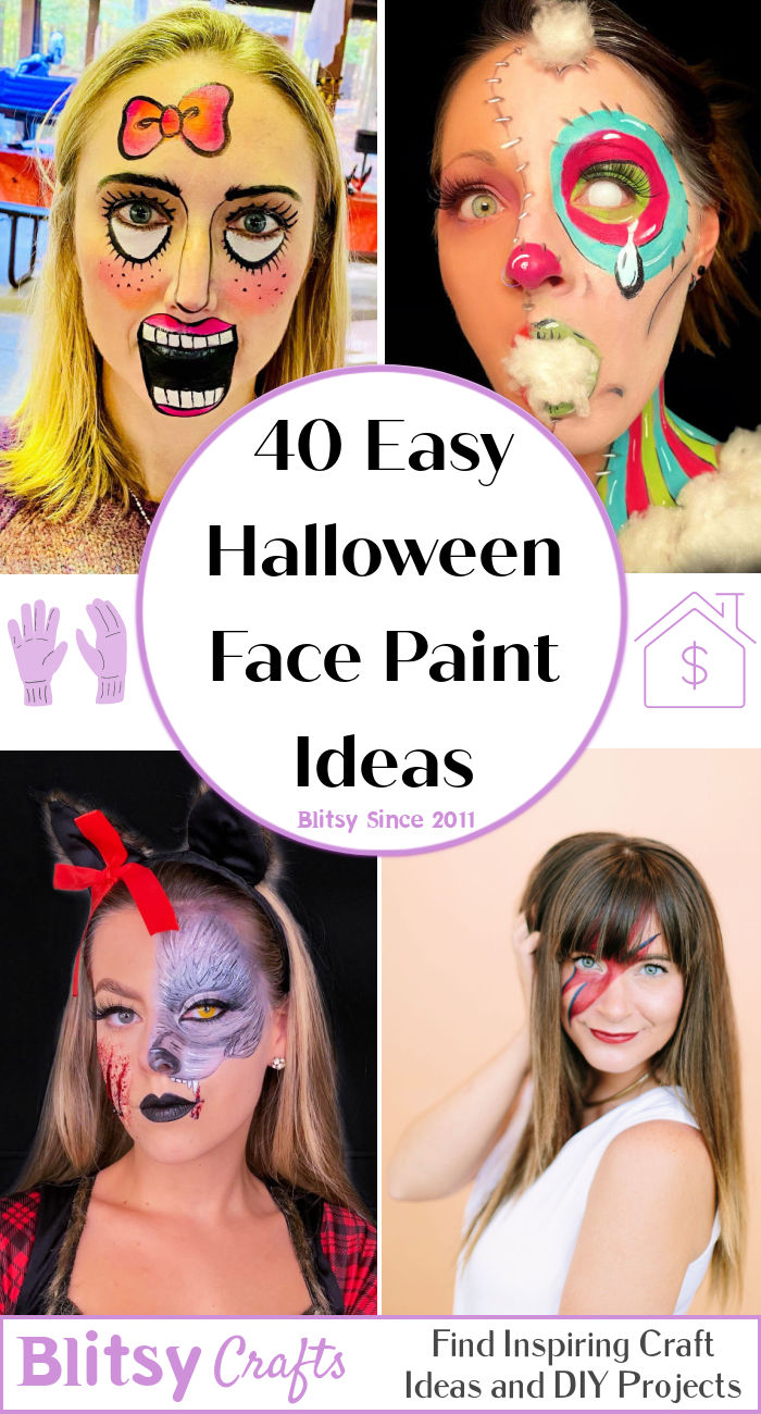 40 Easy Halloween Face Paint Ideas 2024 - Blitsy