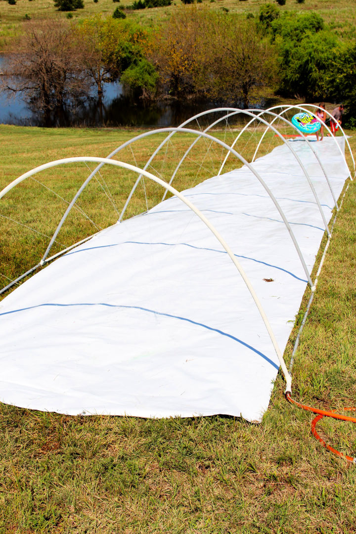 DIY Slip and Slide for Summer Outdoor Play - Blitsy
