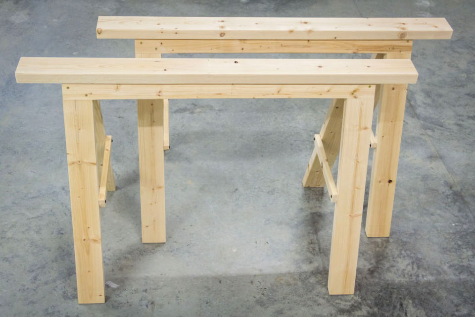 DIY Sawhorse Plans to Make - Blitsy