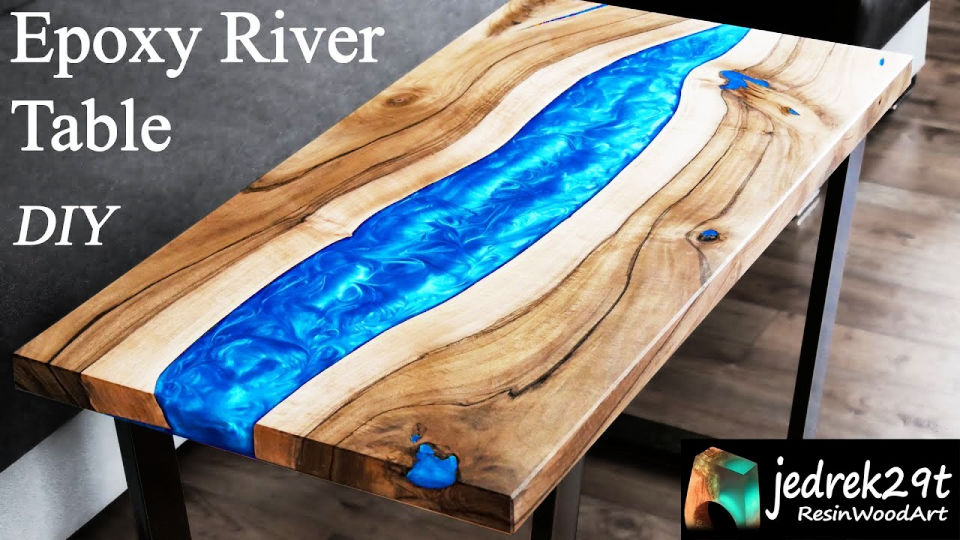 How to Make Epoxy Table - Step by Step Instructions - Blitsy