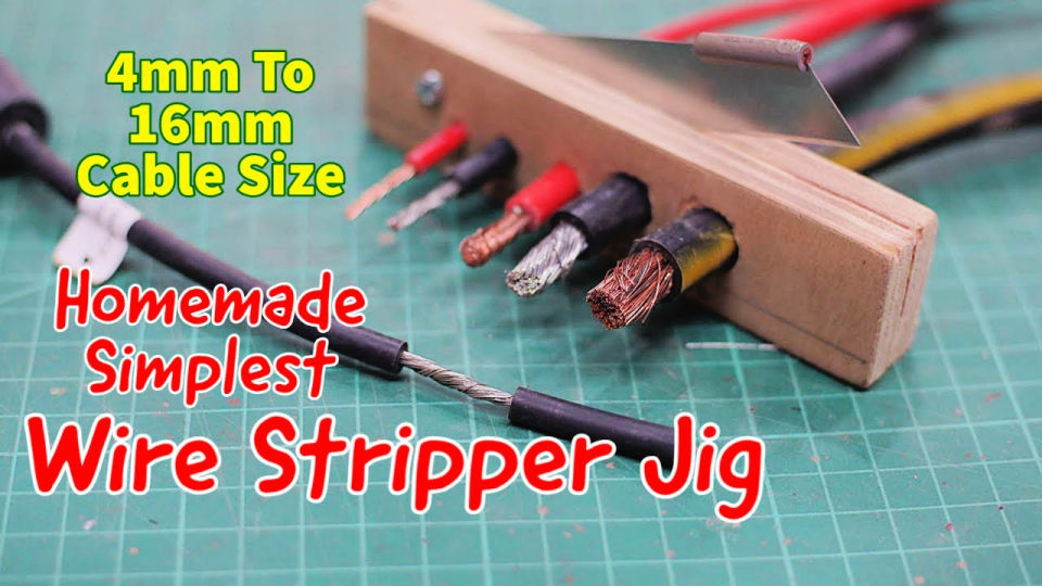 DIY Wire Stripper (How to Strip Wire) - Blitsy - How To Make Wire Stripping Machine
