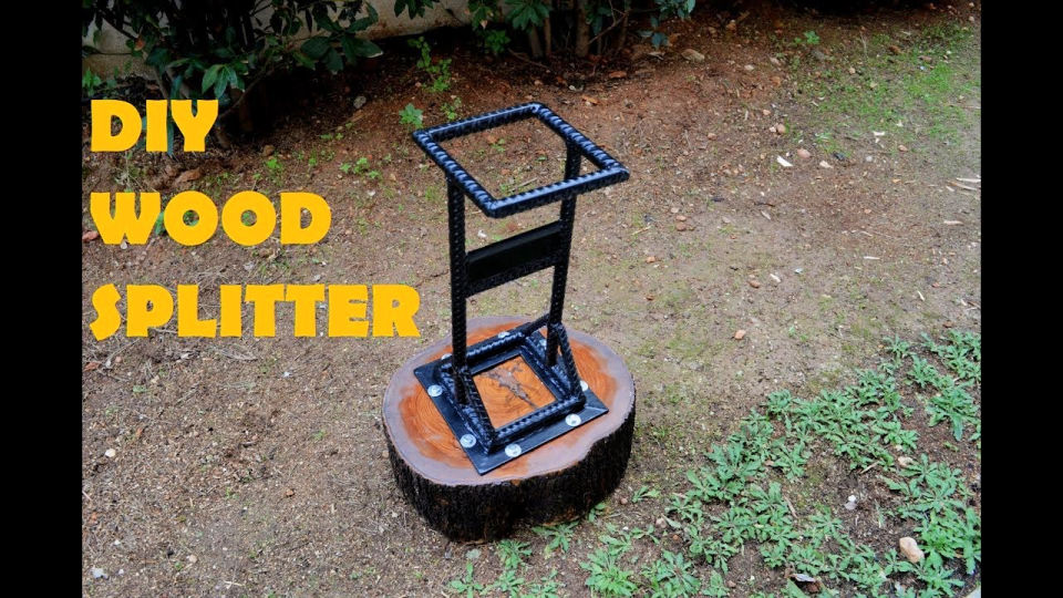 Homemade DIY Log Splitter - Blitsy