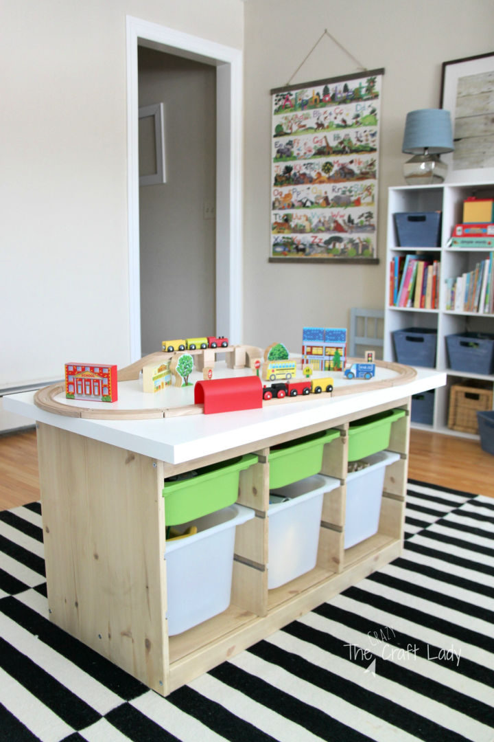 DIY Train Table for Kids' Playtime - Blitsy