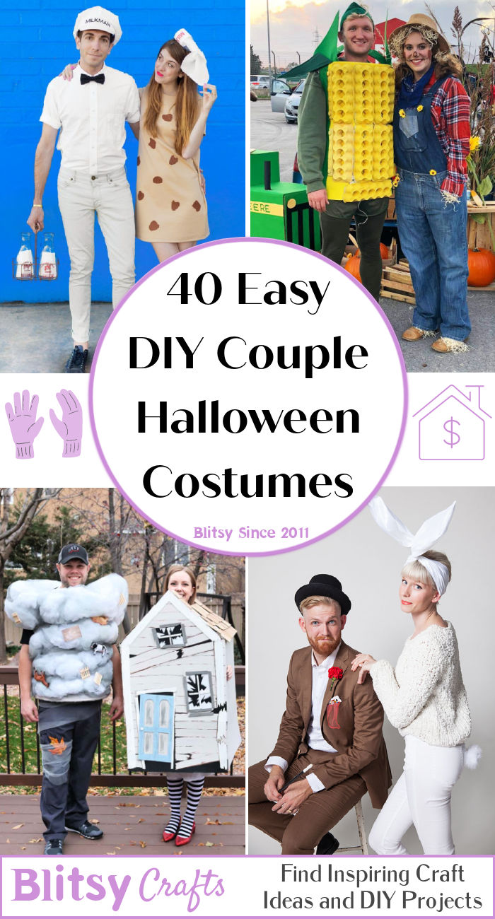 40 Easy DIY Couple Halloween Costumes Ideas 2024