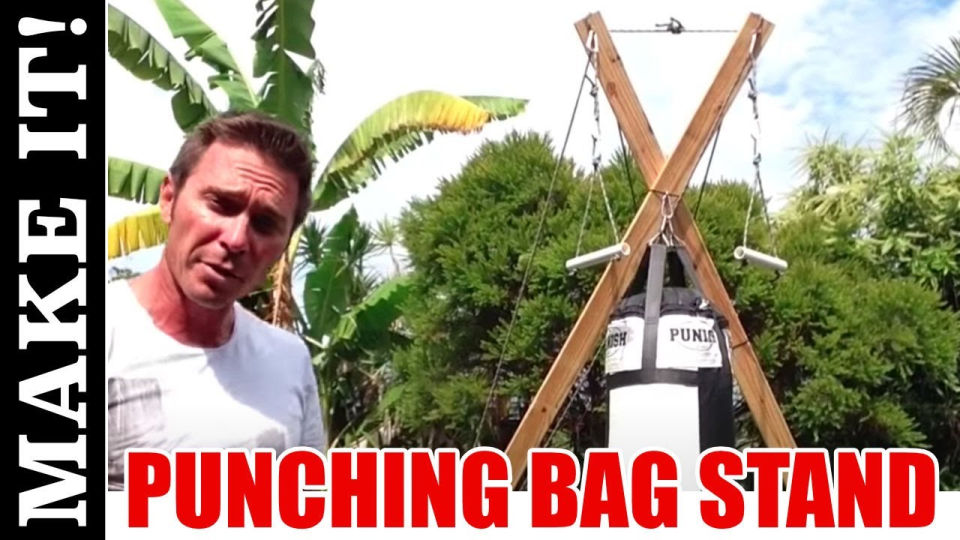 Diy Punching Bag Stand To Get A Great Workout At Home Blitsy