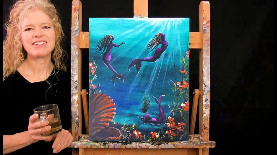 15 Easy Mermaid Painting Ideas - Blitsy