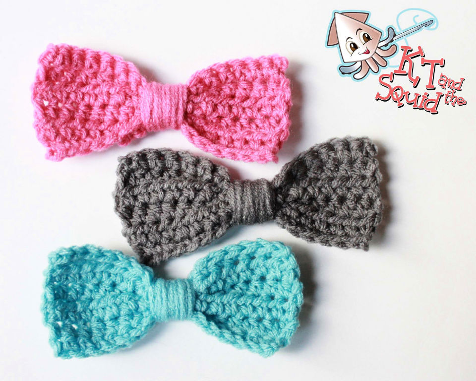 35 Free Crochet Bow Patterns (Crochet Bow Tie Pattern)