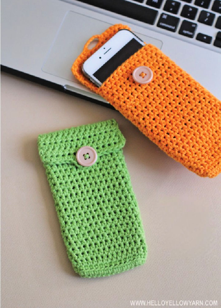 25 Free Crochet Phone Case Patterns - Blitsy
