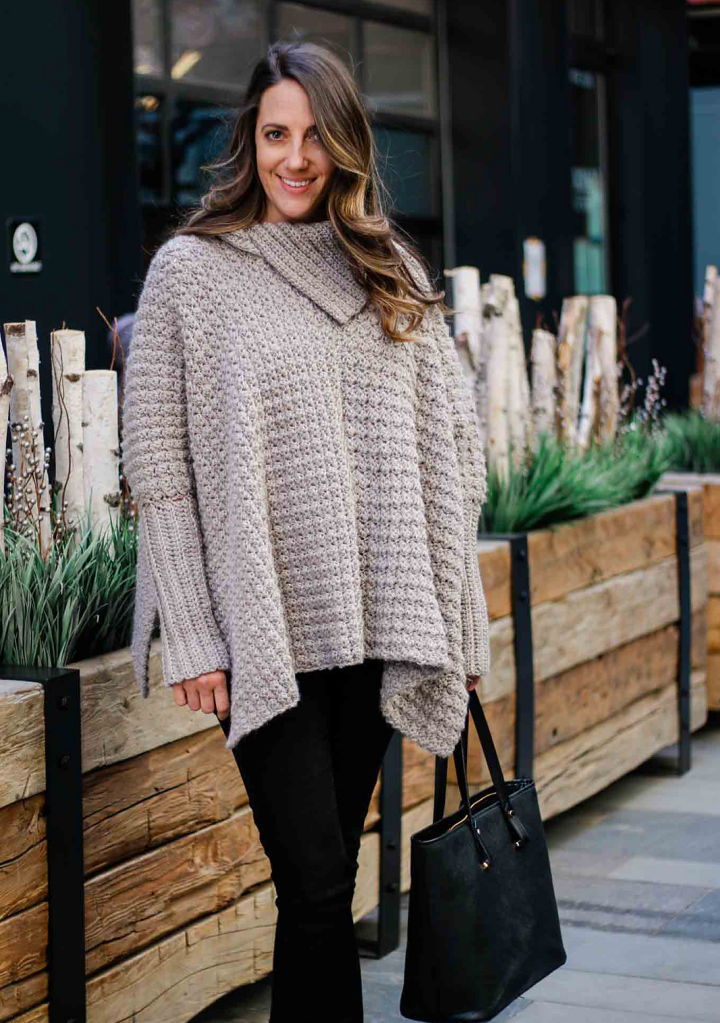40 Free Crochet Poncho Patterns (Easy PDF Pattern)