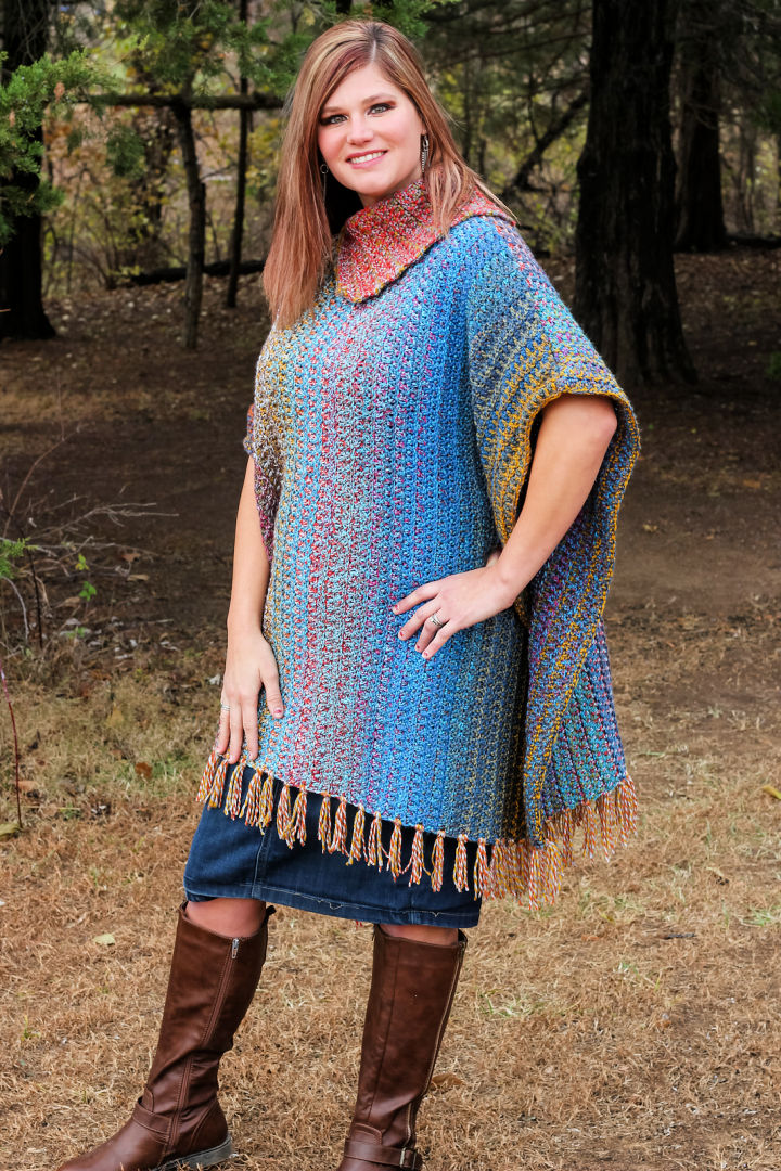 40 Free Crochet Poncho Patterns (Easy PDF Pattern)