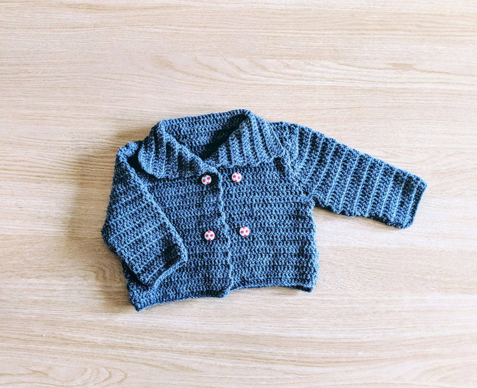 30 Free Crochet Baby Sweater Patterns - Blitsy