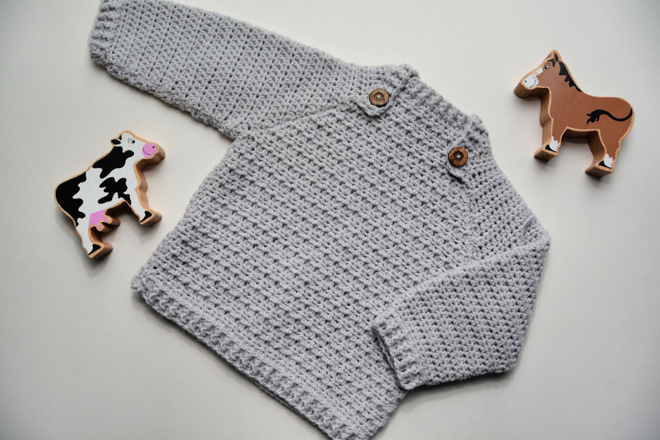 30 Free Crochet Baby Sweater Patterns Blitsy