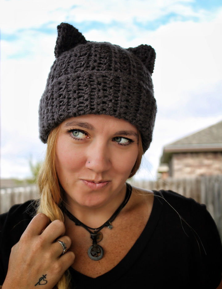 25 Free Crochet Cat Hat Patterns (Cat Beanie Pattern)