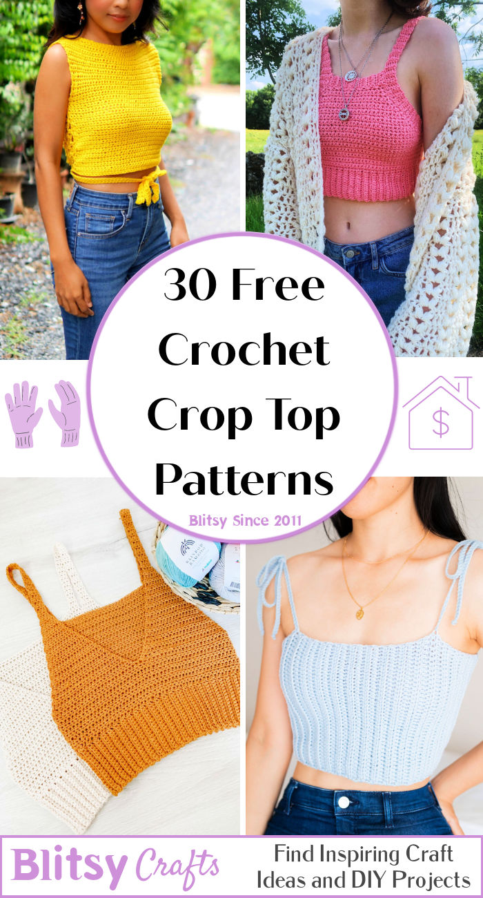 30 Free Crochet Crop Top Patterns (Tank Top Pattern)