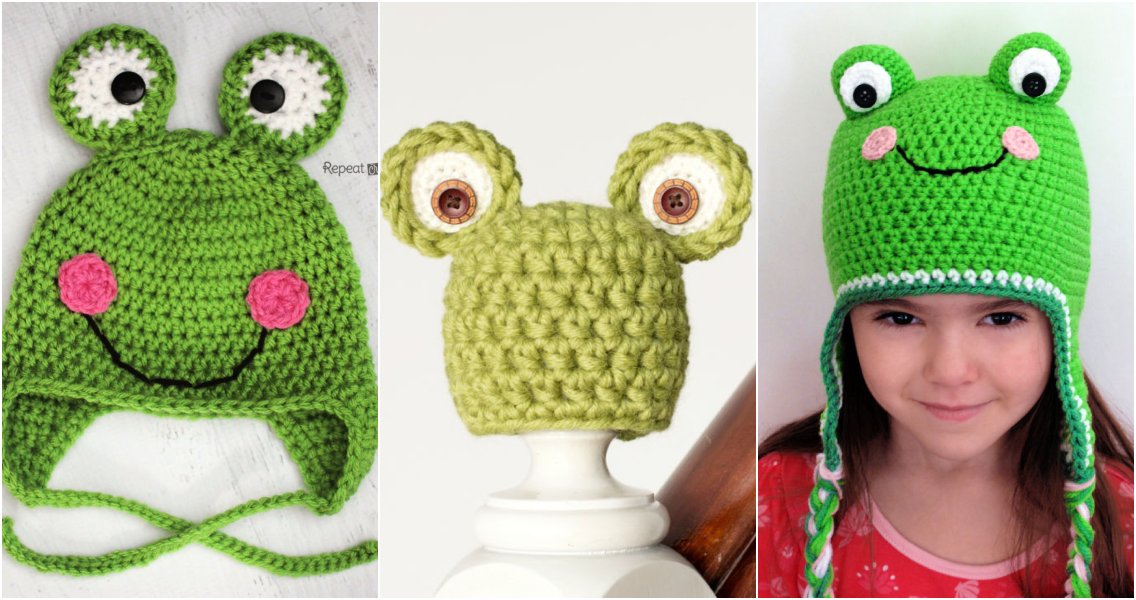 15 Free Crochet Frog Hat Patterns (Frog Beanie Pattern)