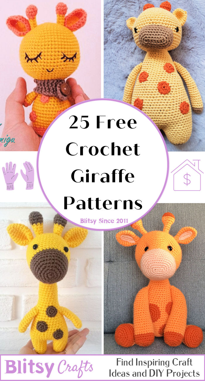 25 Free Crochet Giraffe Patterns (Amigurumi Pattern) Blitsy