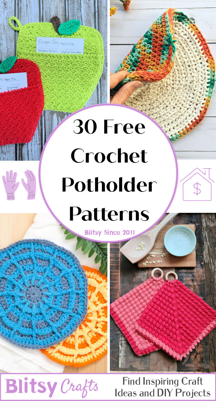 30 Free Crochet Potholder Patterns (Easy Pattern) Blitsy