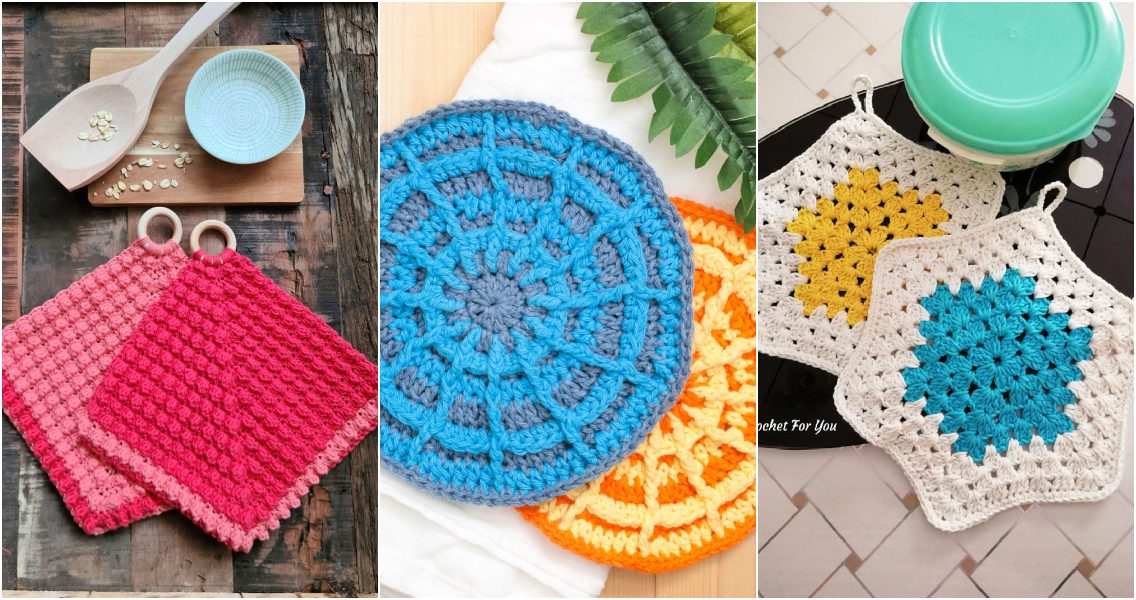 30 Free Crochet Potholder Patterns (Easy Pattern) - Blitsy