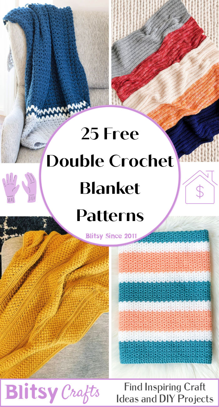 25 Free Double Crochet Blanket Patterns Easy Pattern 