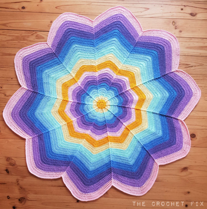 25 Free Crochet Flower Blanket Patterns (Easy Pattern)